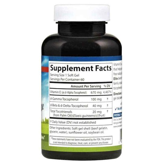 E-Gems Elite 1000 IU Natural Vitamin E, CL